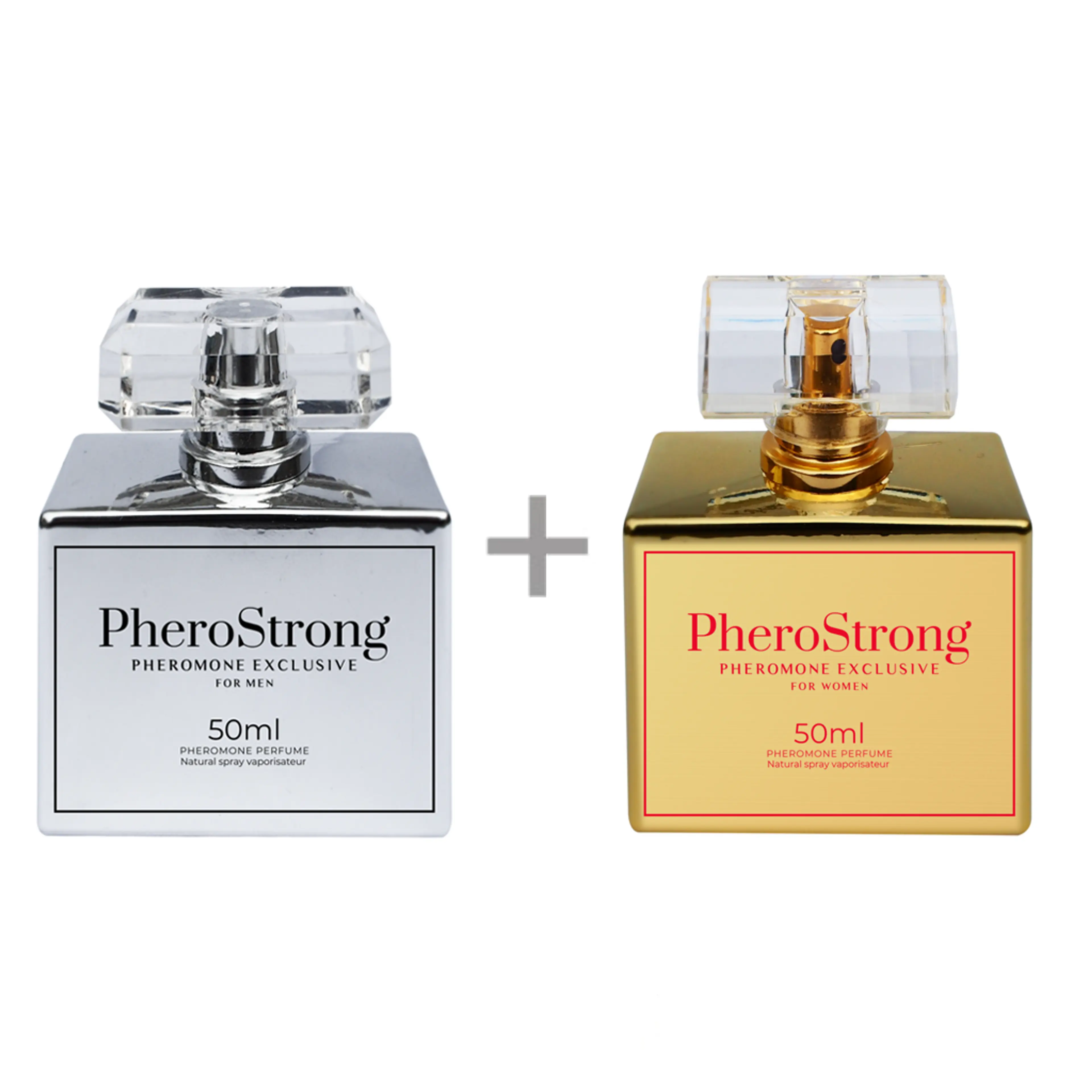 Комплект PheroStrong феромон - Ексклузив за мъже и жени, 50 мл./50мл.